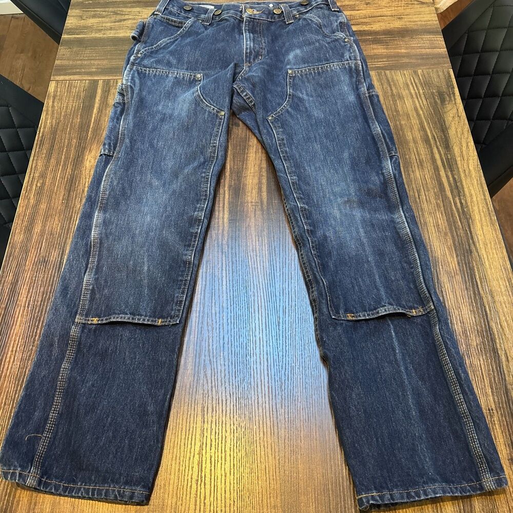 Carhartt Double Knee Utility Logger Jeans Relaxed Fit Rugged Flex BD3890-M 30x32